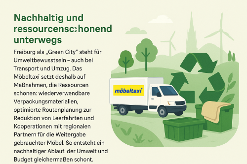 Transporte in Freiburg mit dem Möbeltaxi